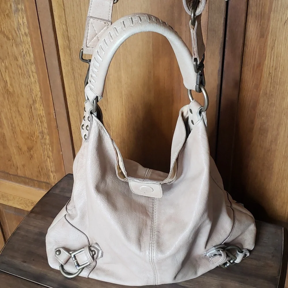 Tano Adjustable Leather Hobo Shoulder Satchel Bucket Bag